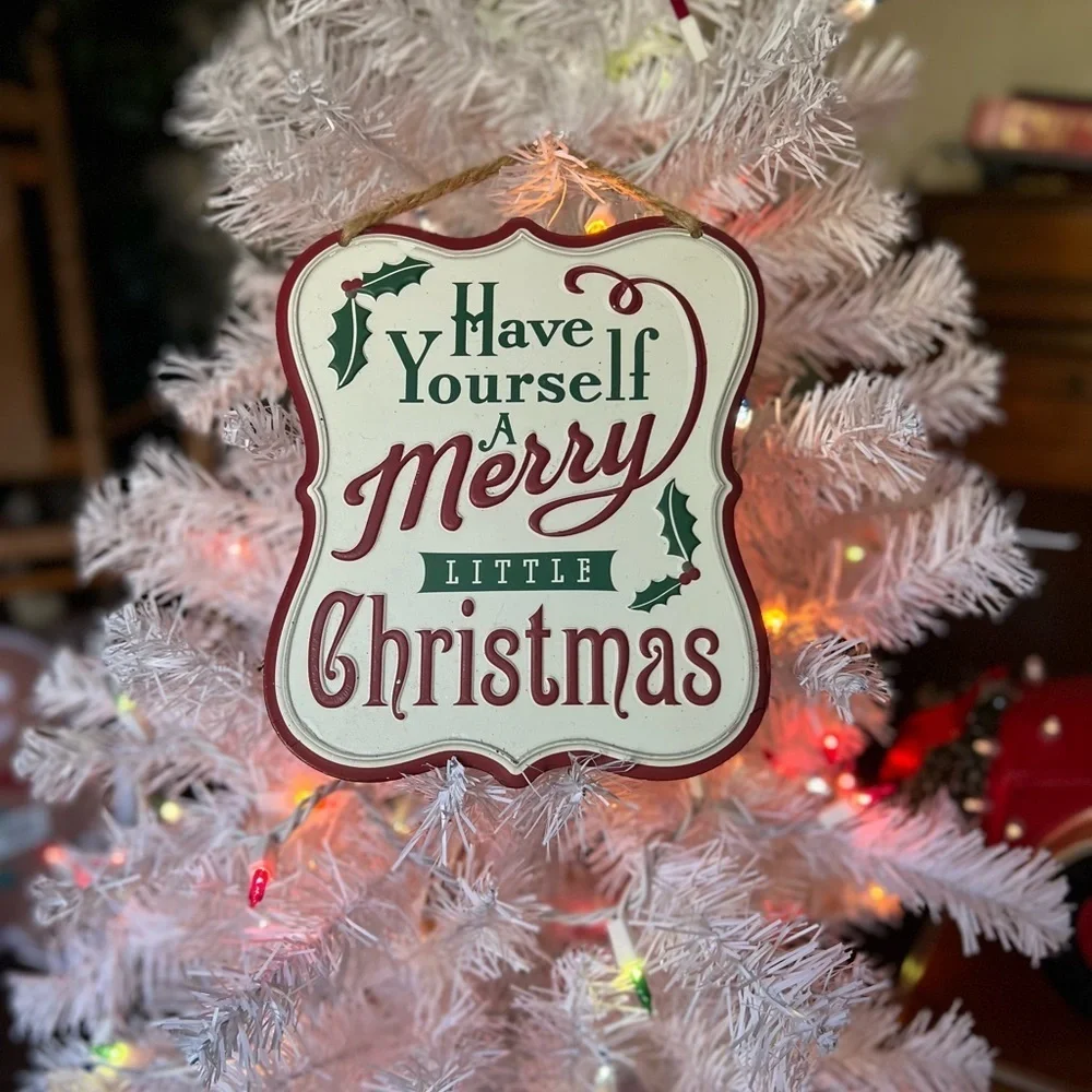 Rare Vintage 1980’s It’s The Most Wonderful Time of the Year Ornament Wall Decor
